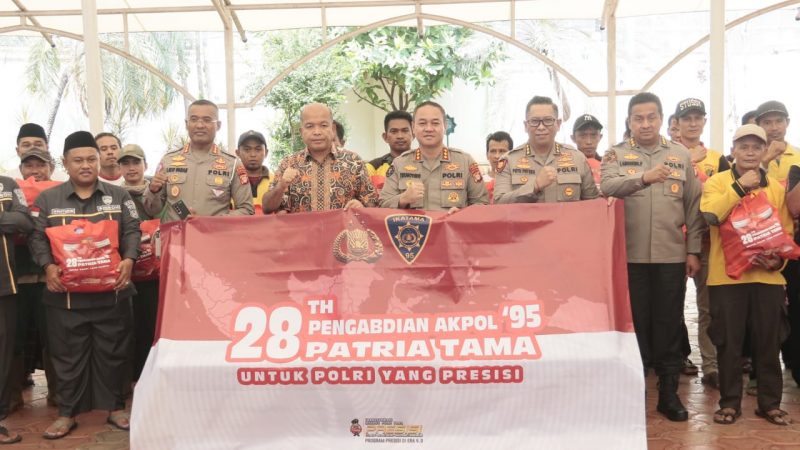 Baksos Patria Tama Dalam Rangka Memperingati 28 Tahun Pengabdian Akpol 1995 Untuk Polri Yang Presisi