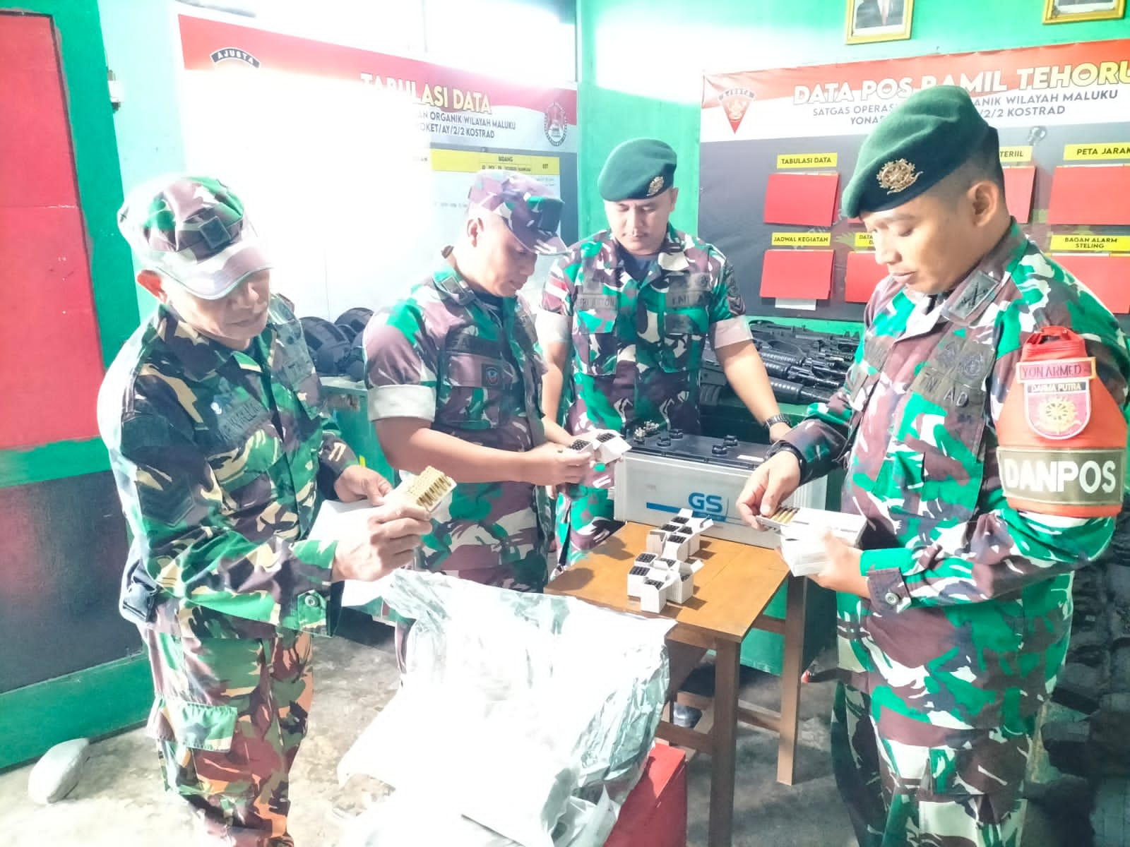 Menjelang Purna Tugas, Satgas Yonarmed 1 Terima Kunjungan Tim Verifikasi Kolakops 151/BNY