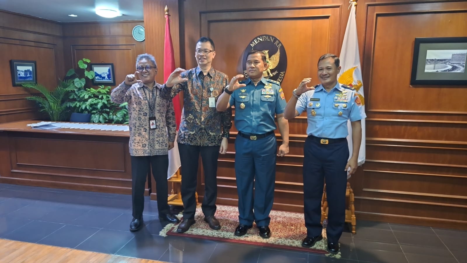 Asrenum Panglima TNI Kunjungi Deputi RB Kunwas Kementerian PANRB