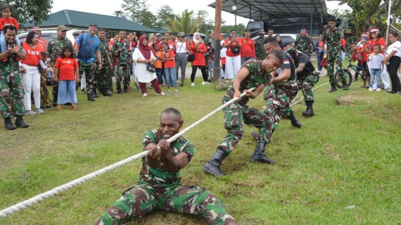 Semarak HUT Kemerdekaan RI Ke-78, Kodim 1710/Mimika Gelar Berbagai Lomba