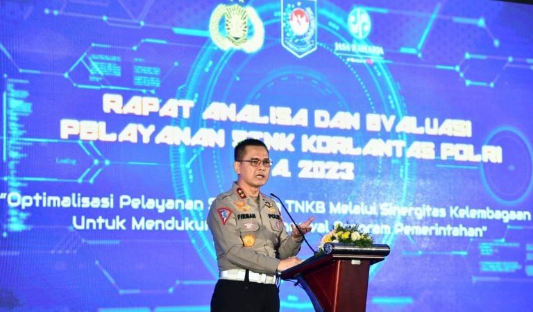 Kakorlantas Polri Hadiri Anev Pelayanan STNK di Bali, Kakorlantas: Sinkronisasi Data dan Konektivitas Pada Pembina Samsat