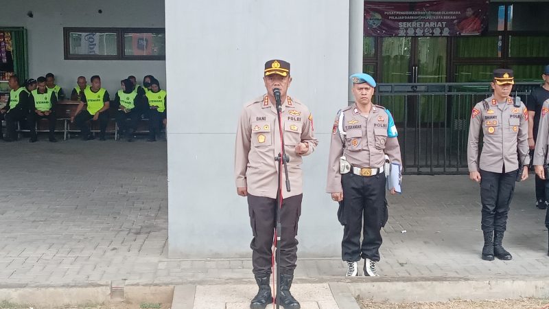 Pengamanan Laga Persija Jakarta dengan Persib Bandung, Polres Metro Bekasi Kota Turunkan 2.249 Personil