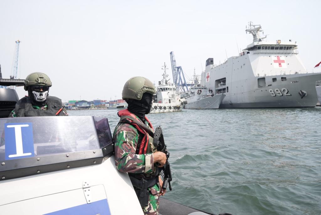 Satgas Laut Kerahkan Kapal Perang Mutakhir Amankan KTT Ke-43 ASEAN Jakarta