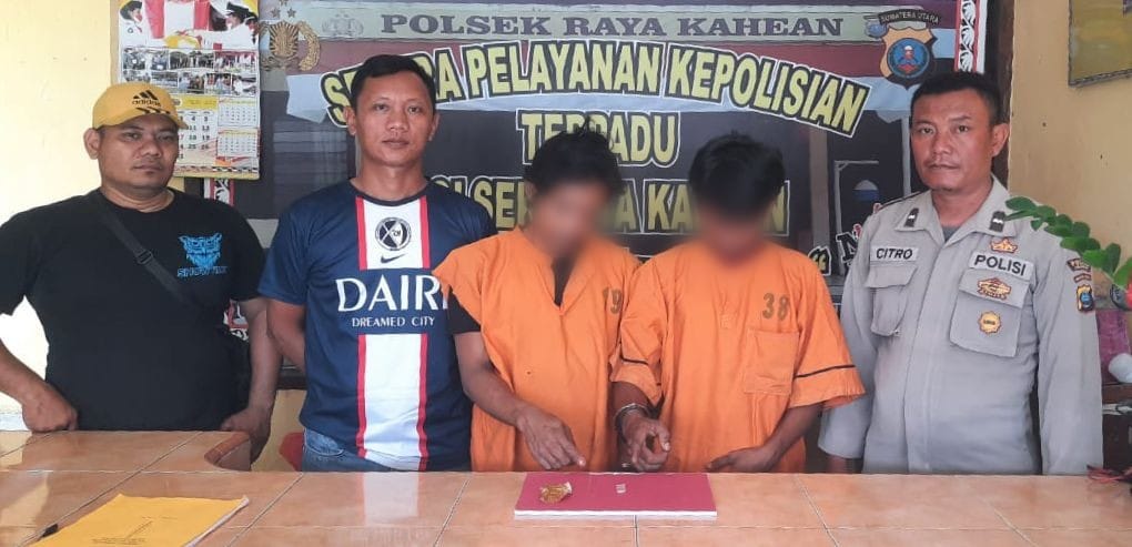 Polsek Raya Kahean Resor Simalungun Berhasil Mengamankan Dua Pria Pemilik Shabu Di Nagori Bah Bulian