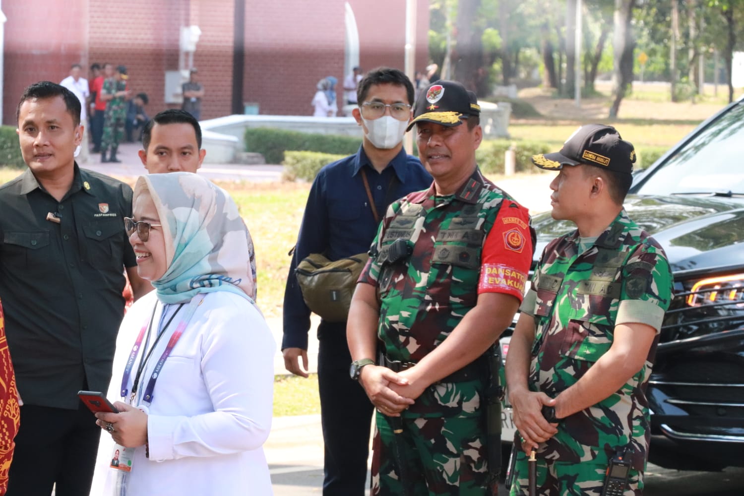 Danrem 051 Wkt Kegiatan Pam Waskita kegiatan Ibu Hj. Iriana Jokowi di TMII