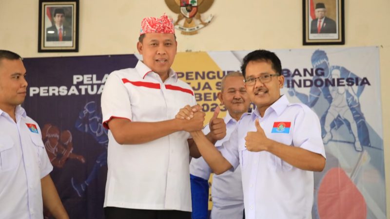 Wali Kota Bekasi Hadiri Pelantikan Pengurus Cabang PTMSI Kota Bekasi