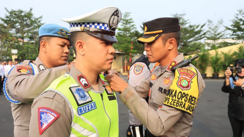 Apel Pasukan dalam Rangka Operasi Kewilayahan Zebra Jaya 2023 Polres Metro Bekasi Kota