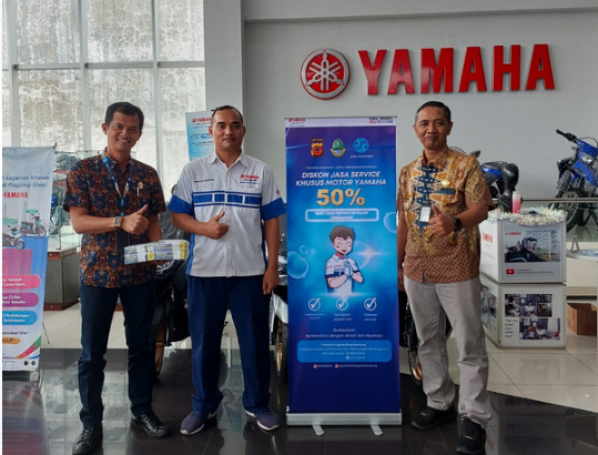 KOLABORASI PT.JASA RAHARJA CABANG UTAMA JAWA BARAT DENGAN DEALER YAMAHA BANDUNG