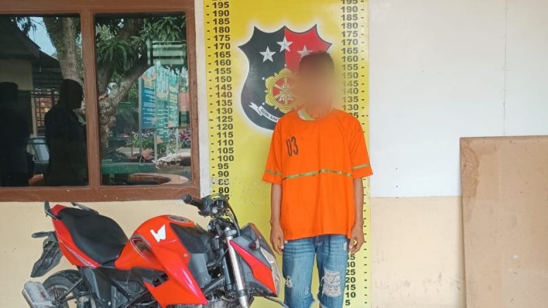 Pelaku Pencurian Spesial Motor Honda CBR yang Dicari Sejak Agustus Akhirnya Diringkus oleh Polsek Perdagangan
