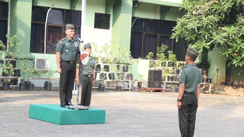 Dandim 0507/Bekasi Pimpin Acara Korp Raport Kenaikan Pangkat Bintara Dan Tamtama