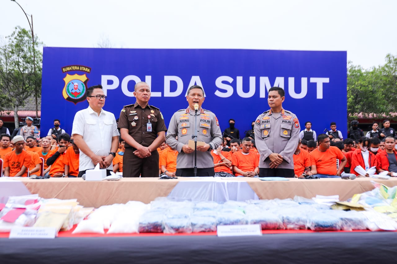 Sat Narkoba Polres Simalungun Hadir Press Release Polda Sumut Berhasil Bongkar Pabrik Narkoba