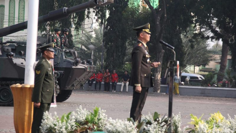 Kodim 0507/Bekasi Tampilkan Atraksi Memukau Dalam Gelaran Upacara Peringatan HUT ke-78 TNI