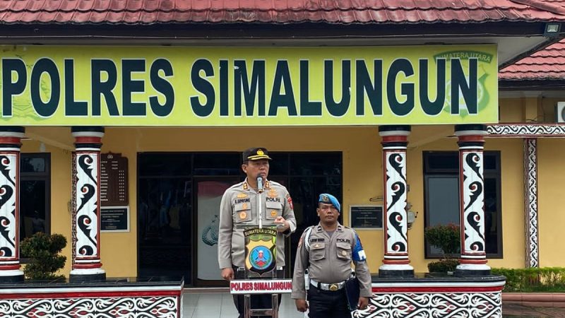 Polres Simalungun Adakan Apel Pagi, Ada Arahan Penting dari Kapolres