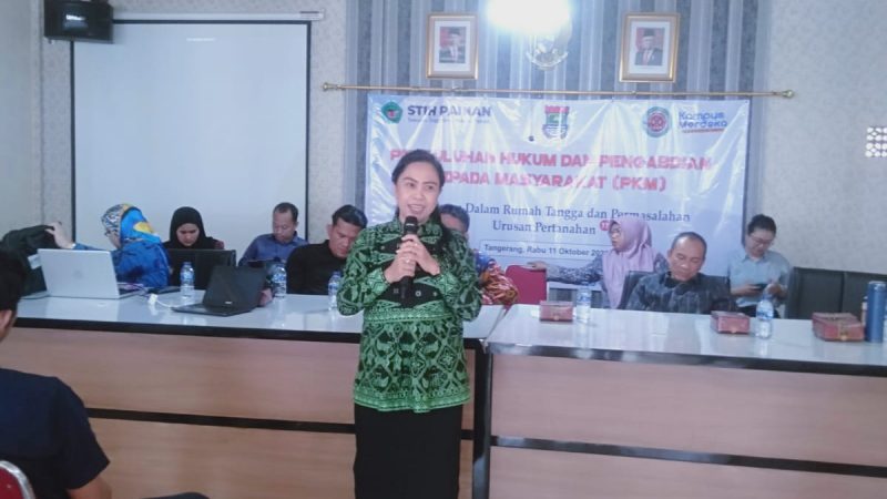 Dosen STIH Painan dan LKBH Berikan Penyuluhan Hukum Kepada Warga Desa Bojong Kab. Tangerang