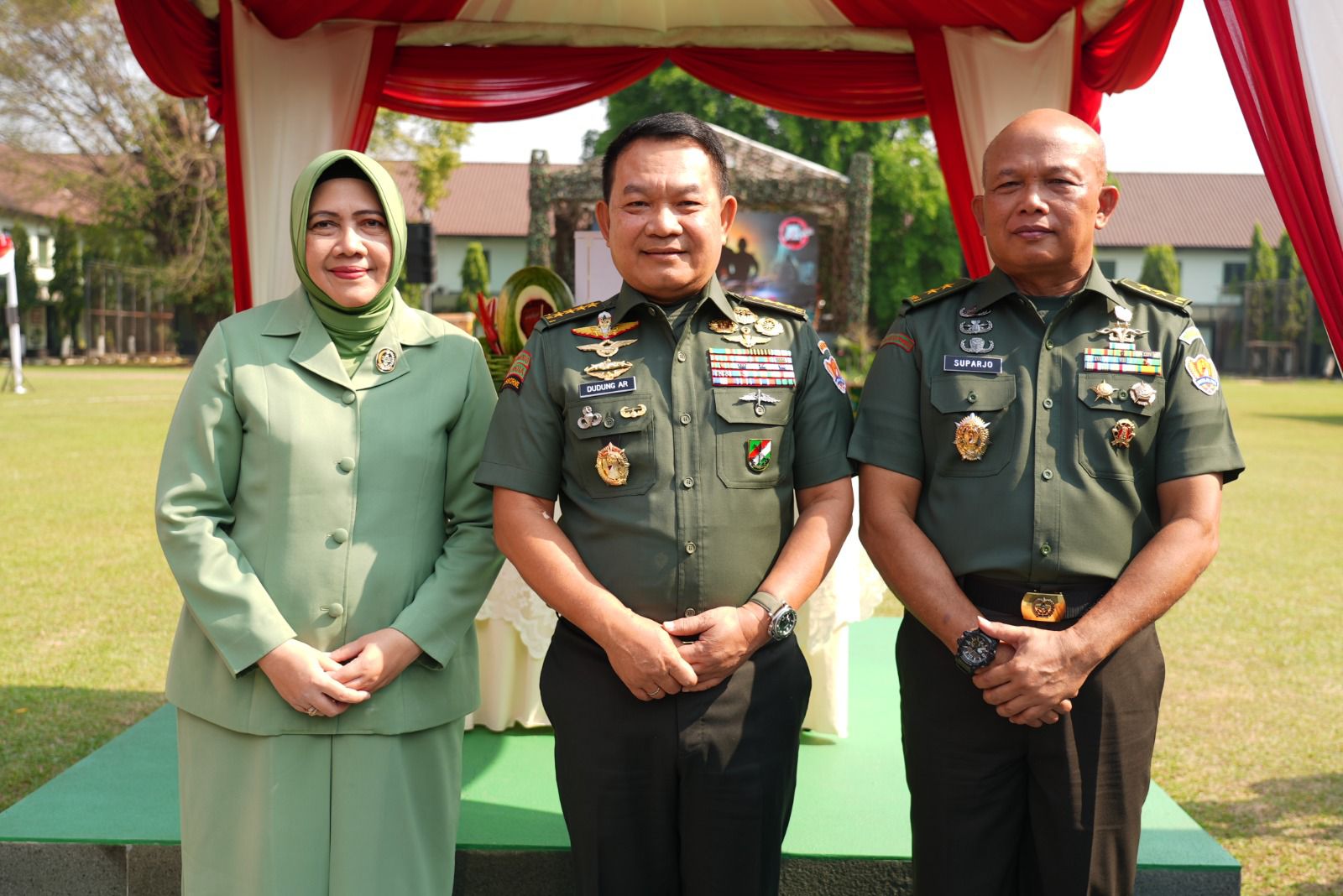 Syukuran HUT Ke- 78 Zeni Angkatan Darat, Kasad Potong Tumpeng