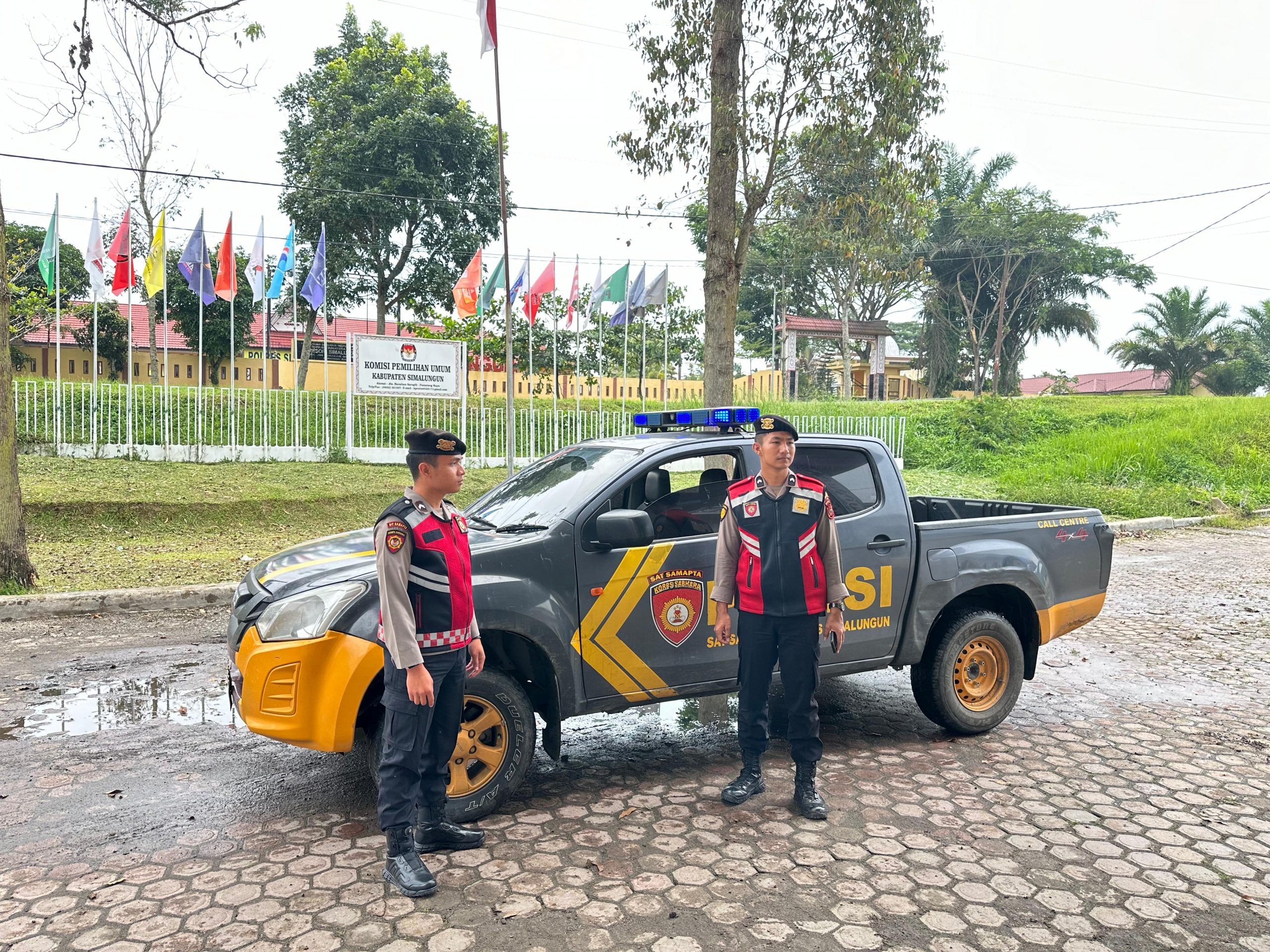 Samapta Polres Simalungun Berikan Rasa Nyaman Masyarakat dengan Patroli