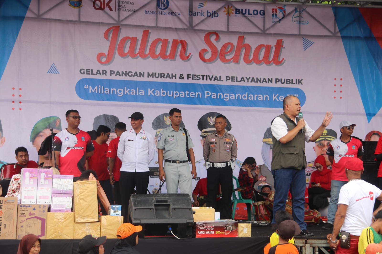 Jasa Raharja Tasikmalaya Bersama Mitra Kerja Terkait Hadir dan Lakukan Sosialisasi Relaksasi Pajak dalam Kegiatan Festival Pangandaran 2023