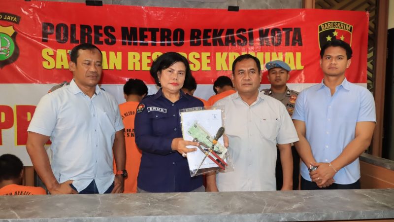 Satreskrim Polres Metro Bekasi Kota Gelar Ungkap Kasus Curanmor