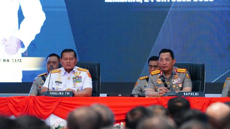 Panglima TNI dan Kapolri Tutup Pendidikan Sespimti dan Sespimmen Polri di Bandung