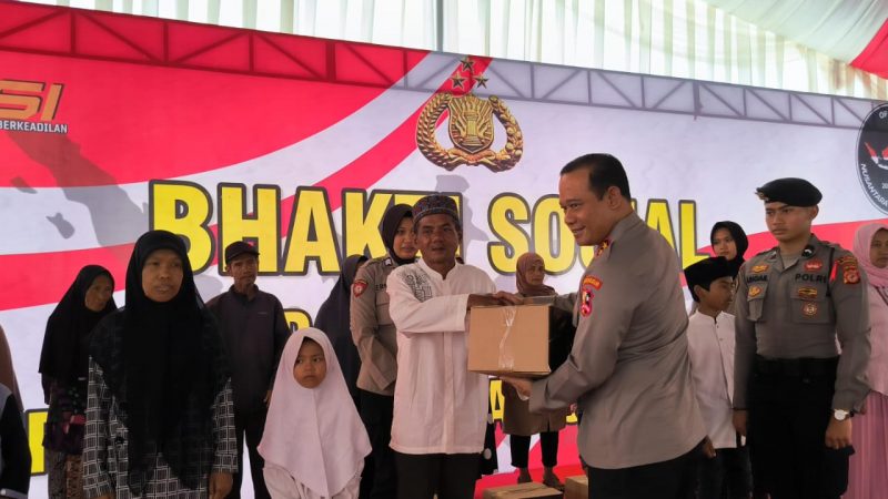 Wujudkan Pemilu Damai, Kaops Nusantara Cooling System Tebar 1.500 Paket Sembako di Tasikmalaya