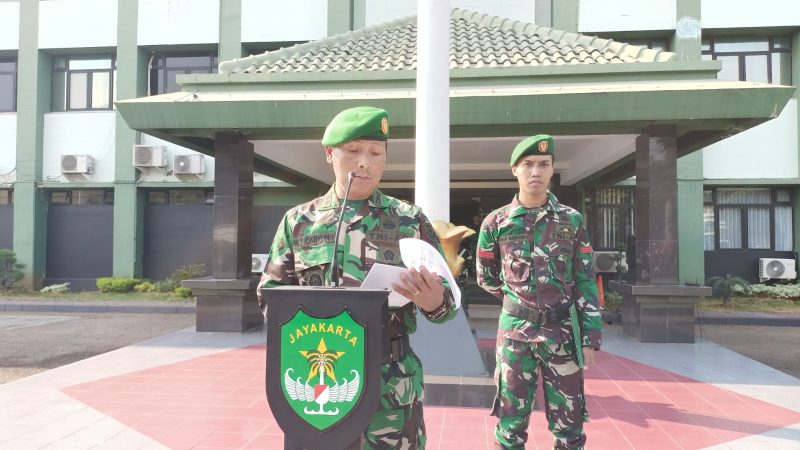 Bersama Majukan Indonesia, Kodim 0505/Jakarta Timur Gelar Upacara Peringati Sumpah Pemuda