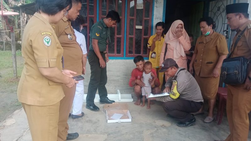 Polsek Bosar Maligas Salurkan Bantuan Gizi untuk Anak Stunting di Kabupaten Simalungun