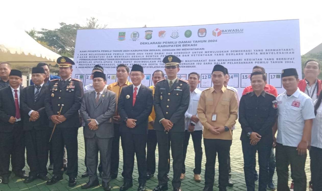 Momentum Hari Kesaktian Pancasila, Pemkab Bekasi Gelar Deklarasi Pemilu Damai 2024